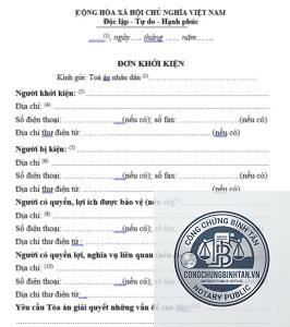 khởi kiện tranh chấp tài sản thừa kế