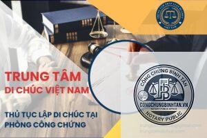 lập di chúc tại phòng công chứng