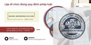 lập di chúc tại quận