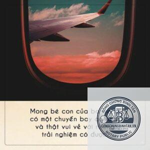 lập di chúc trên máy bay