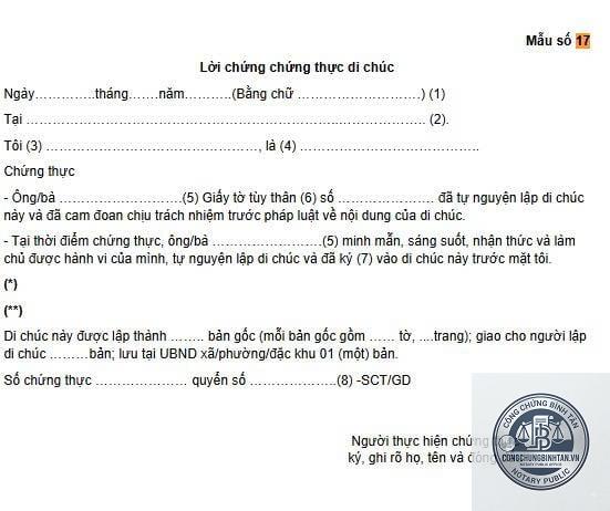 lệ ph&iacute; chứng thực di ch&uacute;c - Image 3