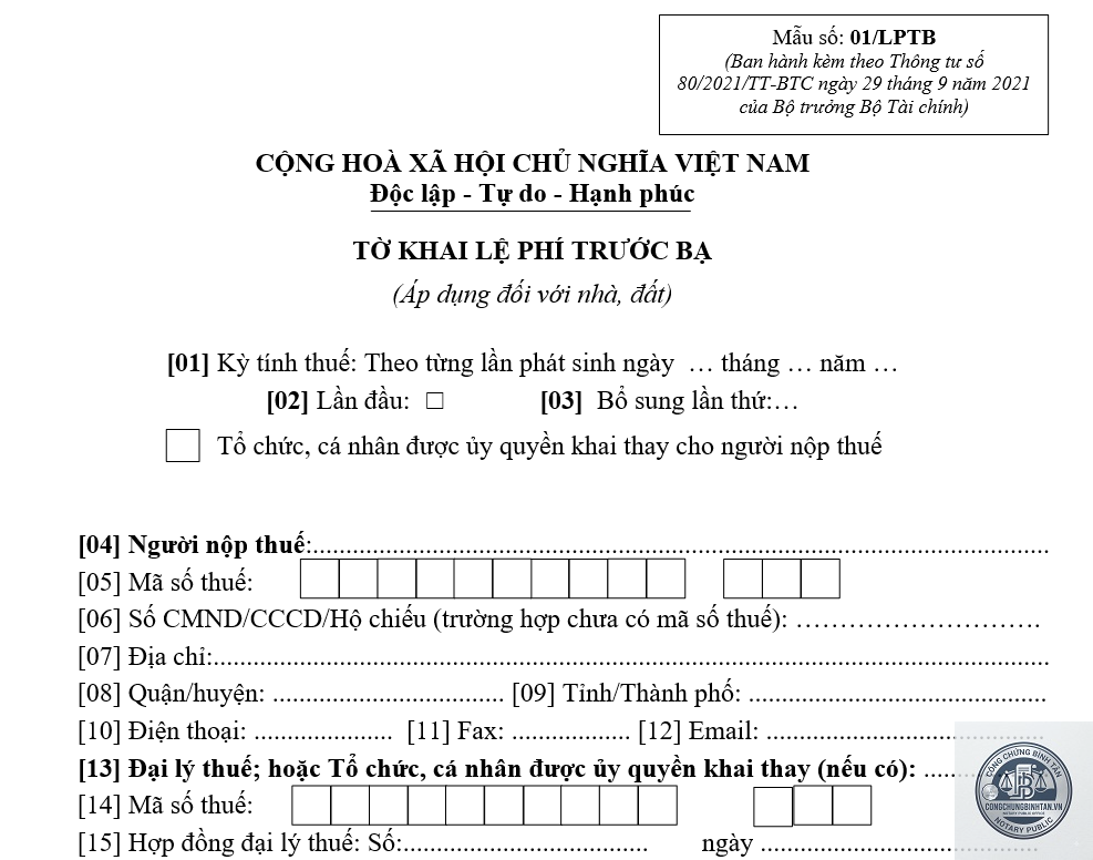 lệ ph&iacute; trước bạ nh&agrave; đất thừa kế - Image 2