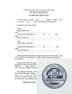 mẫu đơn hủy di ch&uacute;c - Image 2