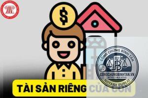người quản lý tài sản của con chưa thành niên