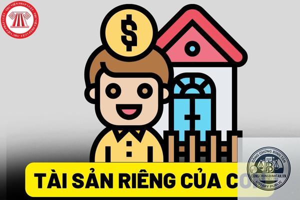 người quản lý tài sản của con chưa thành niên