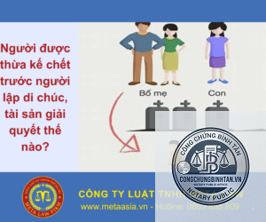 người thừa kế chết trước người để lại di sản
