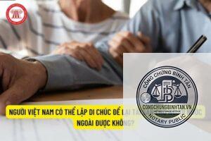 người việt ở nước ngoài lập di chúc