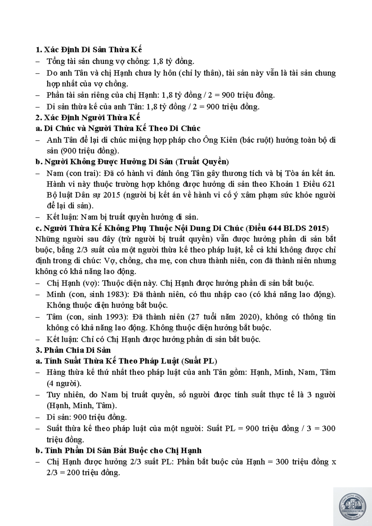 phần di sản bắt buộc - Image 2
