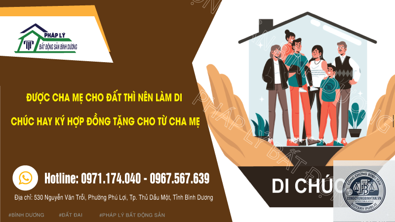 tặng cho đất sau khi lập di ch&uacute;c - Image 2