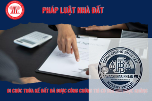 thay đổi địa chỉ nhà đất sau khi lập di chúc