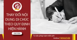 thay đổi nội dung di chúc