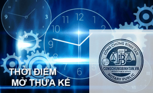 thời điểm thực hiện quyền thừa kế
