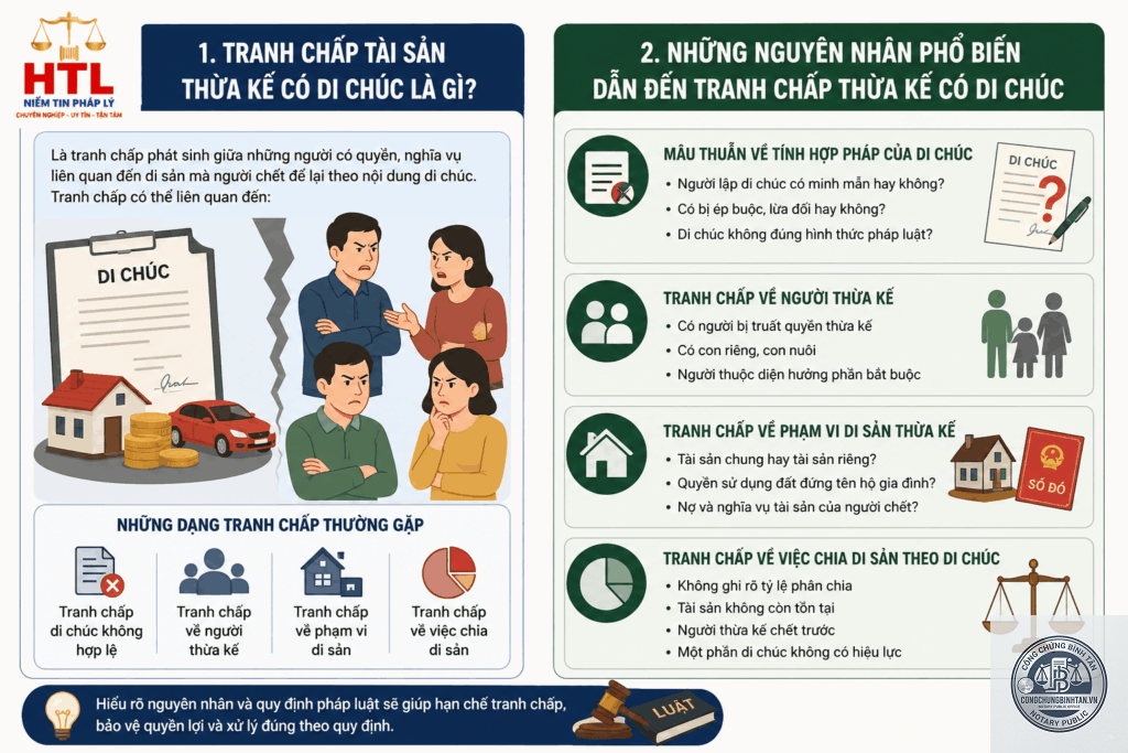 tranh chấp hình thức di chúc