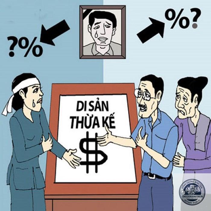 tranh chấp người được hưởng di sản