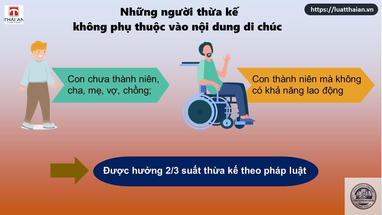 tranh chấp người thừa kế kh&ocirc;ng phụ thuộc di ch&uacute;c - Image 1