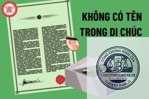 vợ không được ghi trong di chúc của chồng