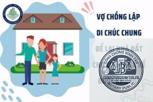 vợ lập di chúc cho con chung