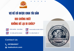 vợ yêu cầu chia di sản theo di chúc