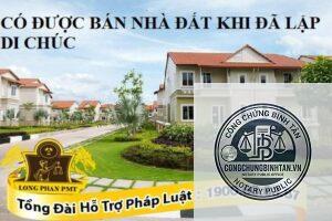 xây nhà trên đất sau khi lập di chúc
